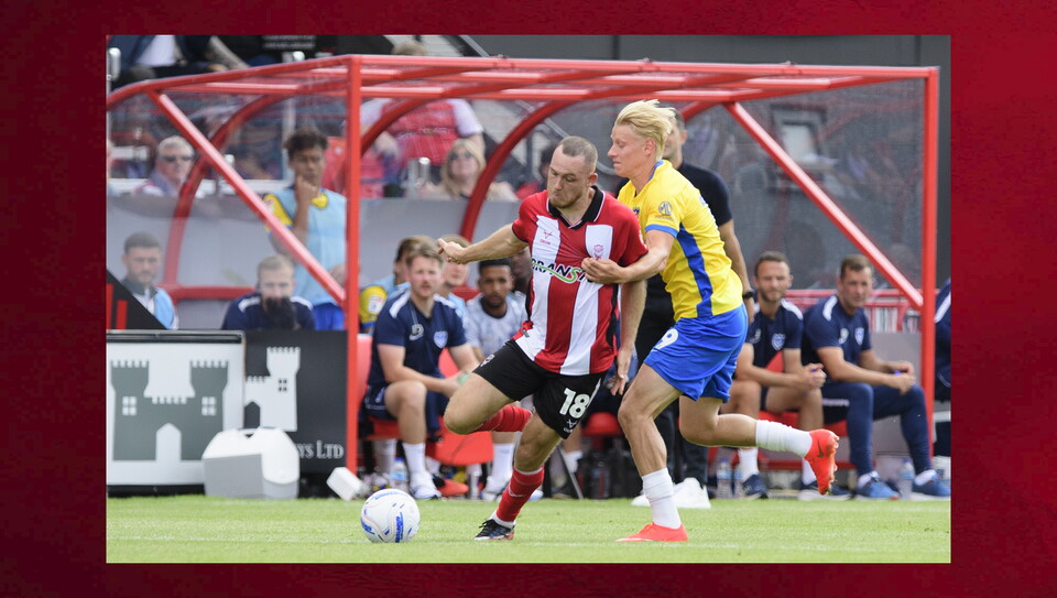 A match photo from City's home game against Portsmouth