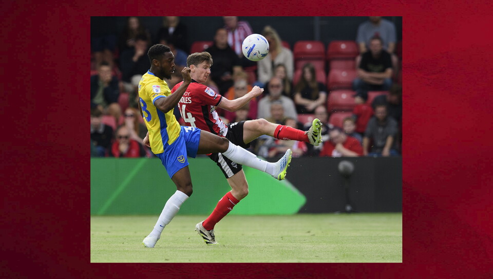 A match photo from City's home game against Portsmouth