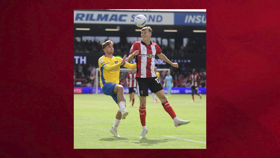 A match photo from City's home game against Portsmouth