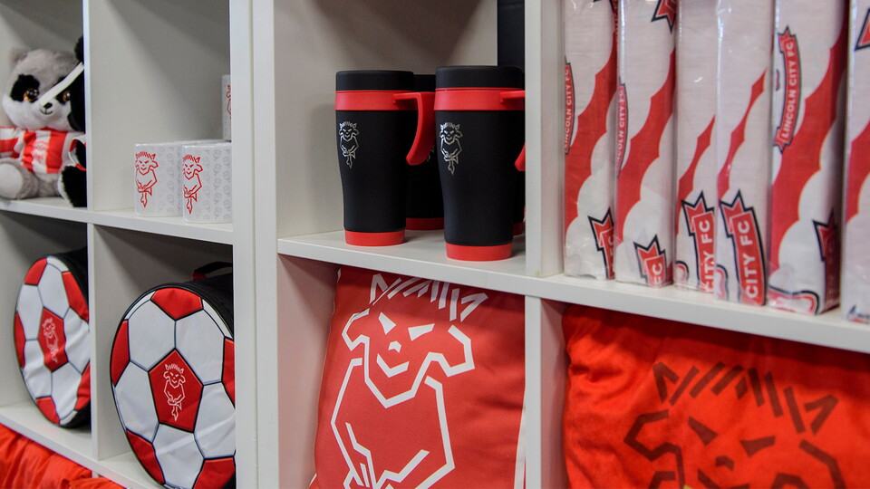 An image from inside Lincoln City's club store