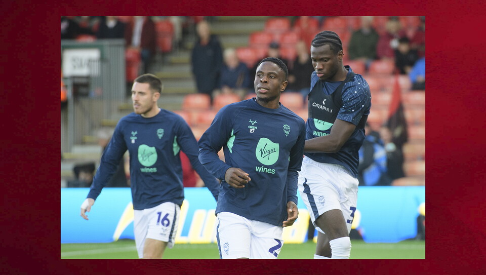 A match photo from City’s cup game at Bournemouth