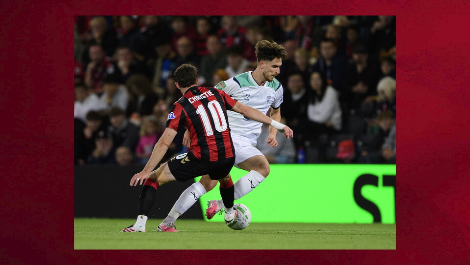 A match photo from City’s cup game at Bournemouth