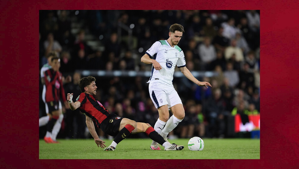 A match photo from City’s cup game at Bournemouth