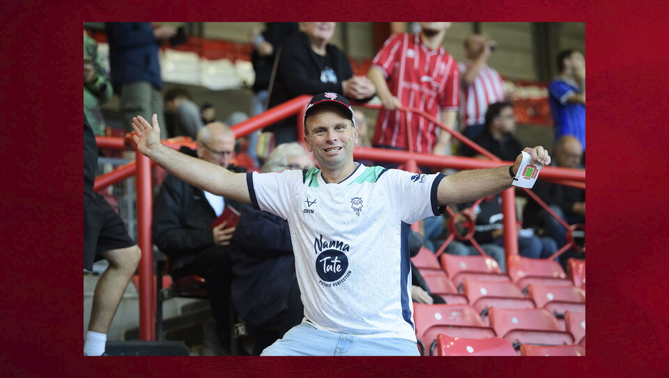 A fans photo from the Imps’ 1-0 win at Bristol City