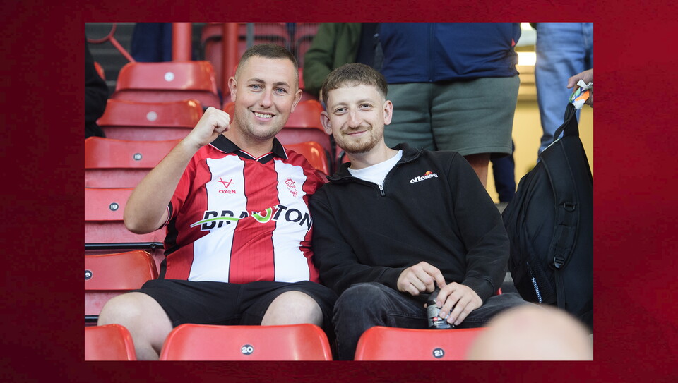 A fans photo from the Imps’ 1-0 win at Bristol City