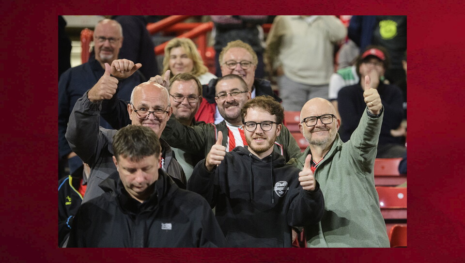 A fans photo from the Imps’ 1-0 win at Bristol City