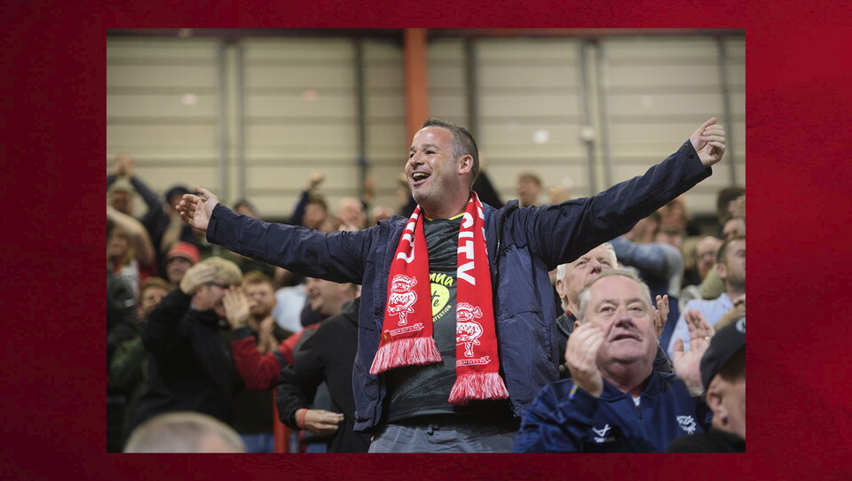 A fans photo from the Imps’ 1-0 win at Bristol City