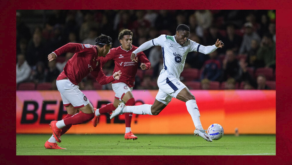 A match photo from the Imps’ 1-0 win at Bristol City