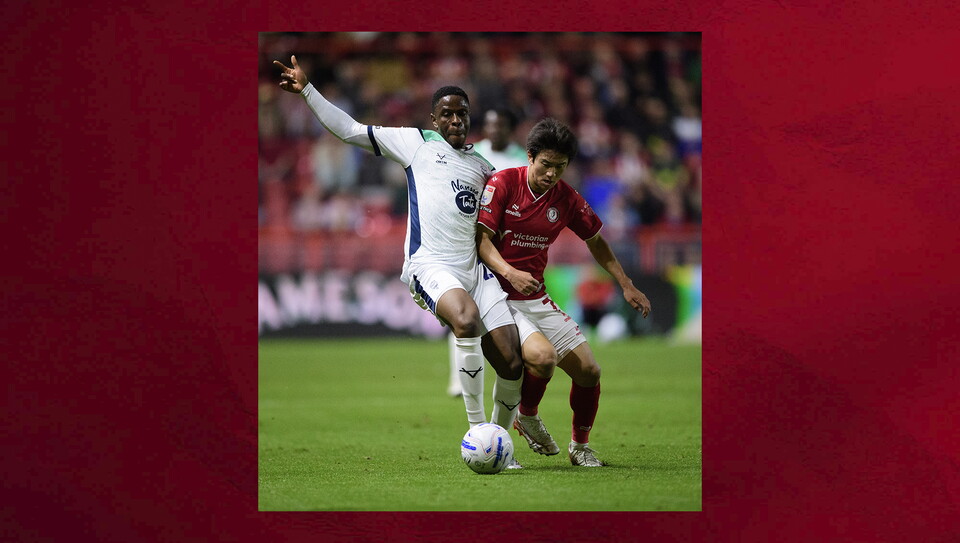 A match photo from the Imps’ 1-0 win at Bristol City