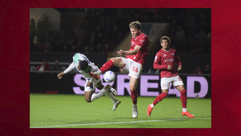 A match photo from the Imps’ 1-0 win at Bristol City