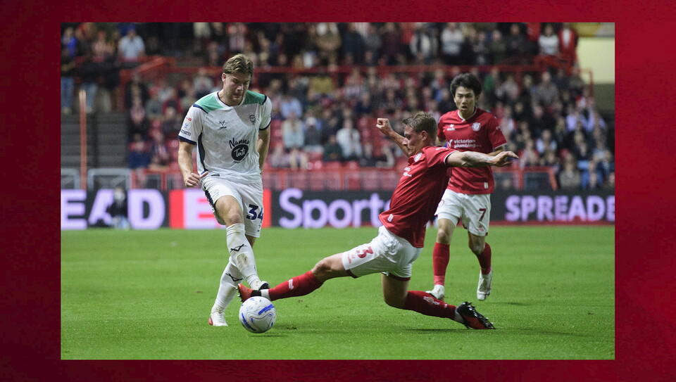 A match photo from the Imps’ 1-0 win at Bristol City