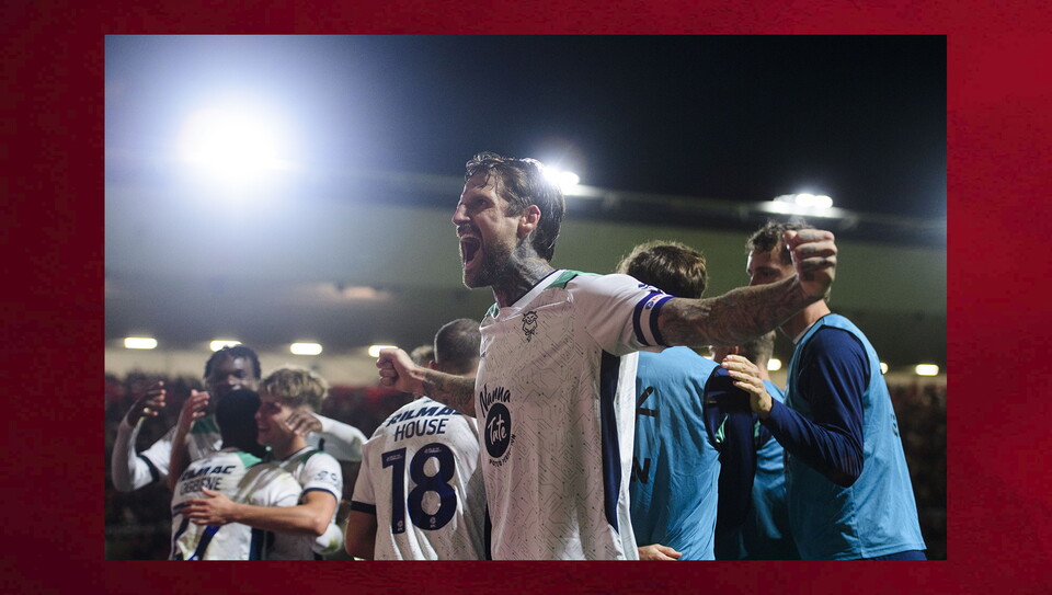 A match photo from the Imps’ 1-0 win at Bristol City