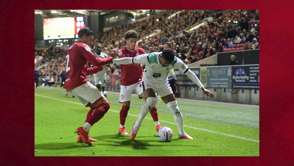 A match photo from the Imps’ 1-0 win at Bristol City