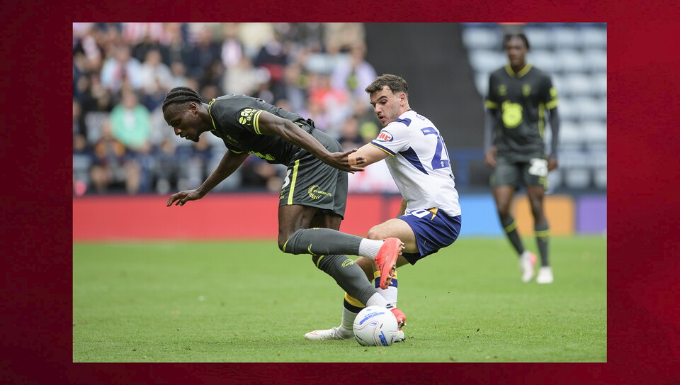 A match photo from City’s 1-0 win at Preston