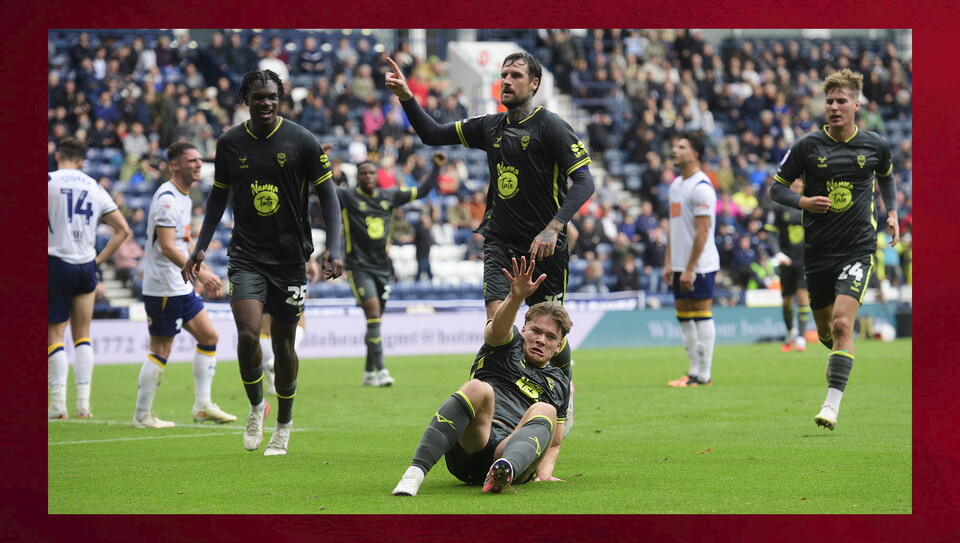 A match photo from City’s 1-0 win at Preston