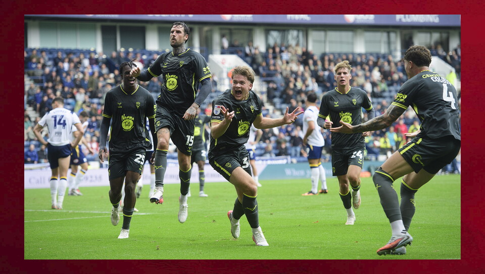 A match photo from City’s 1-0 win at Preston
