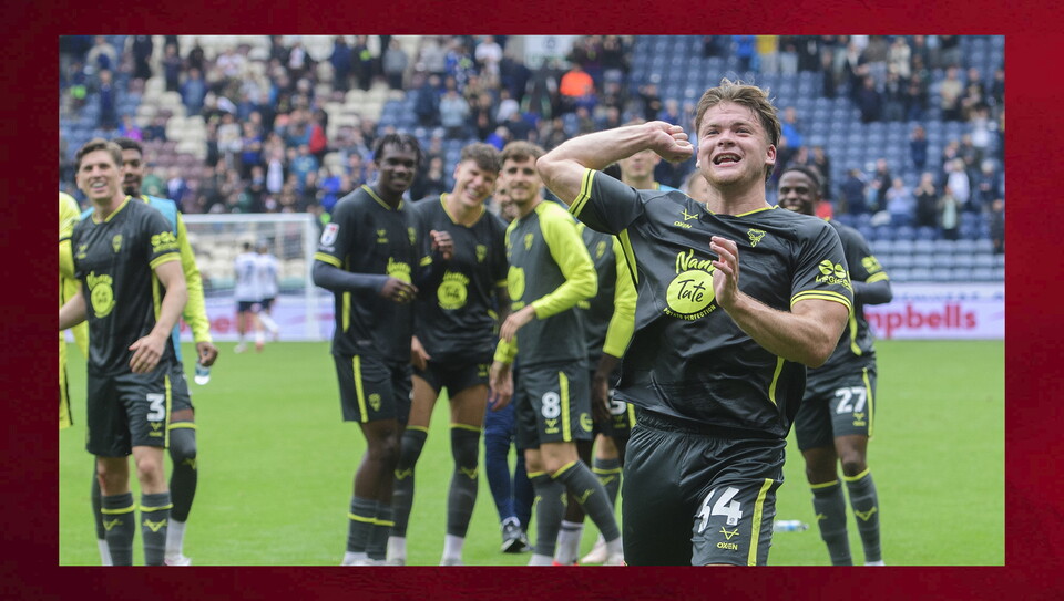 A match photo from City’s 1-0 win at Preston