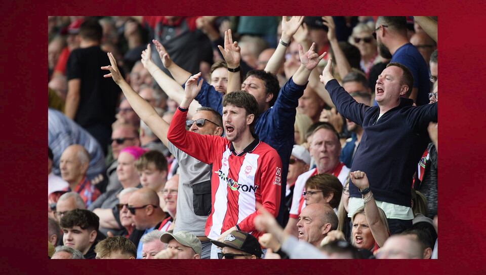 A fans photo from City’s home game against Southampton