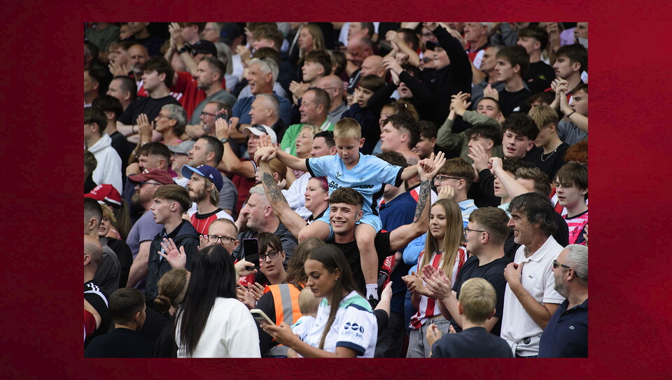 A fans photo from City’s home game against Southampton