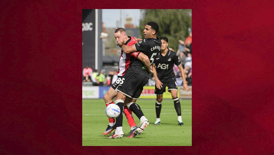 A match photo from City's game against Swansea
