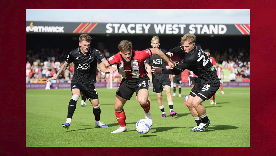 A match photo from City's game against Swansea