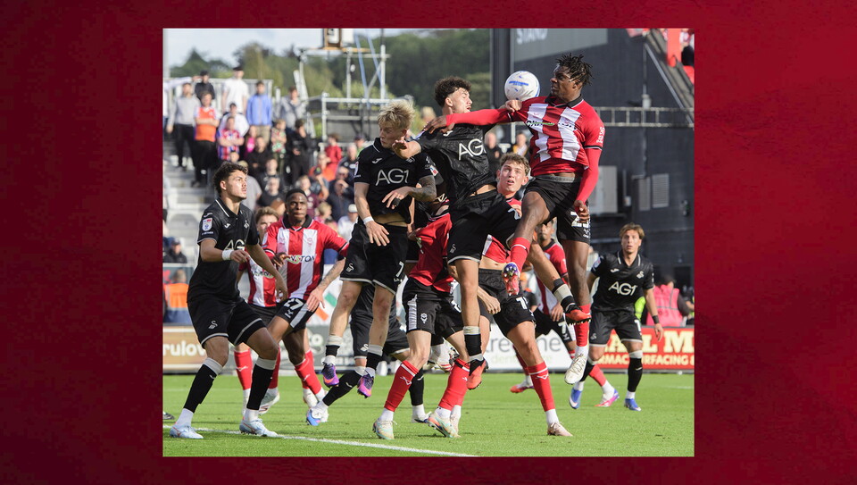 A match photo from City's game against Swansea