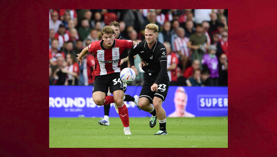 A match photo from City's game against Swansea