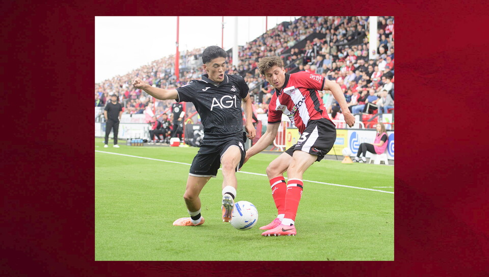 A match photo from City's game against Swansea