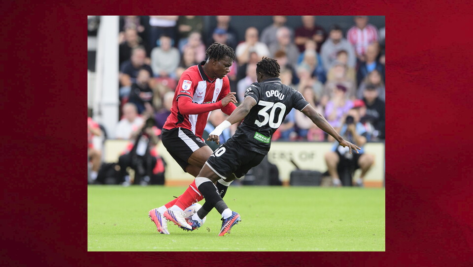 A match photo from City's game against Swansea