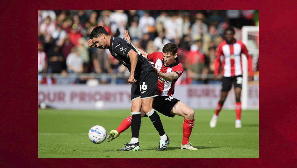 A match photo from City's game against Swansea