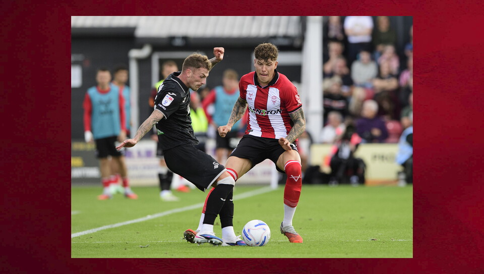 A match photo from City's game against Swansea