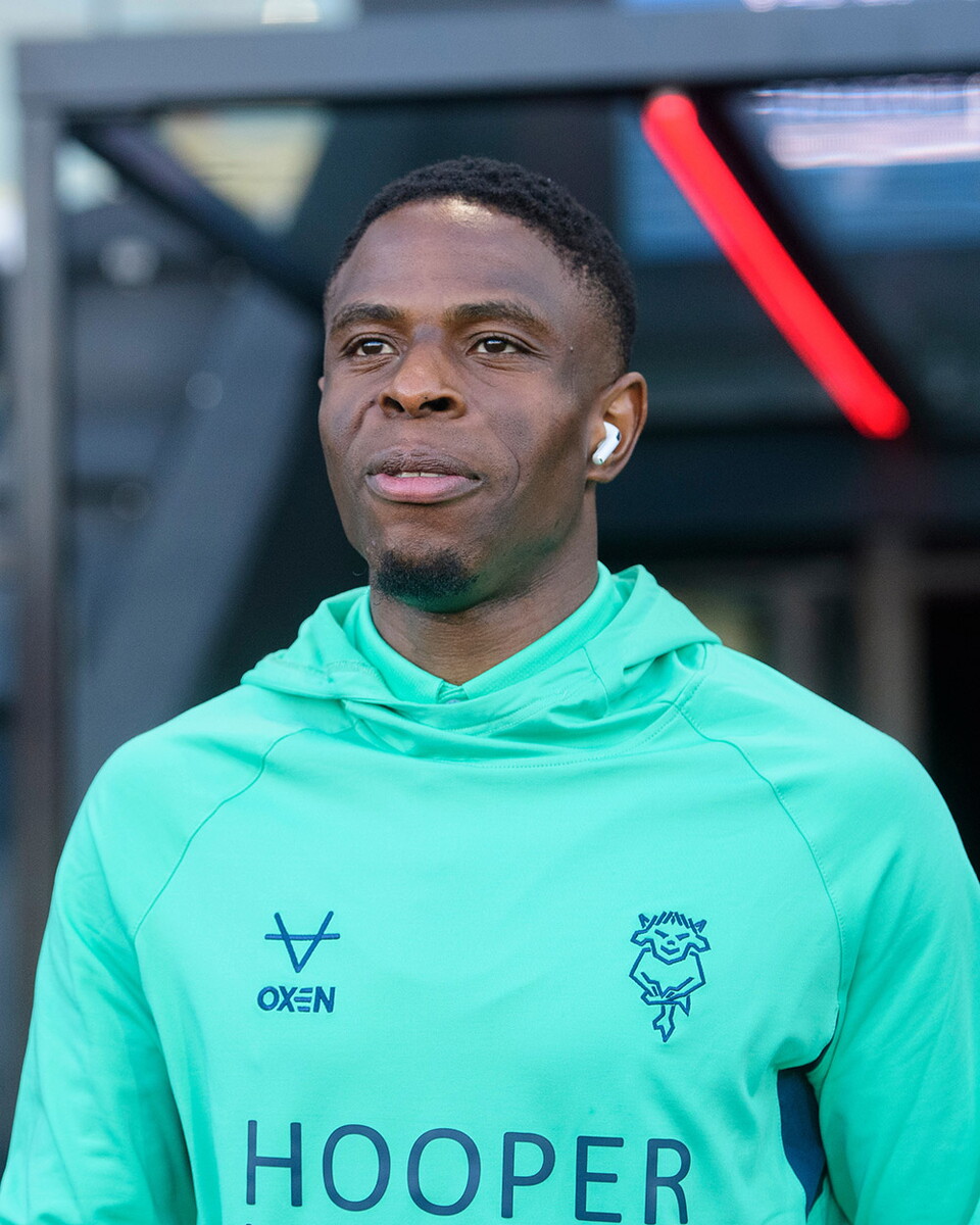 Chieo Ogbene pictured on the pitch at the Vitality Stadium