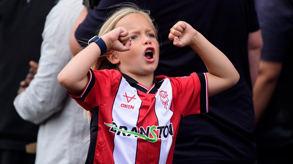 A fan photo from City's home draw against Southampton