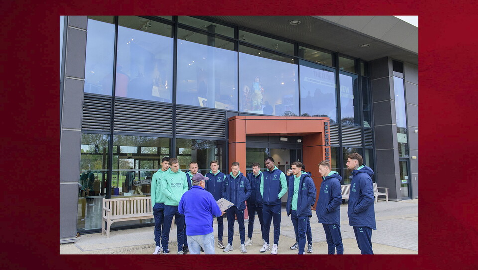 Imps players visit International Bomber Command