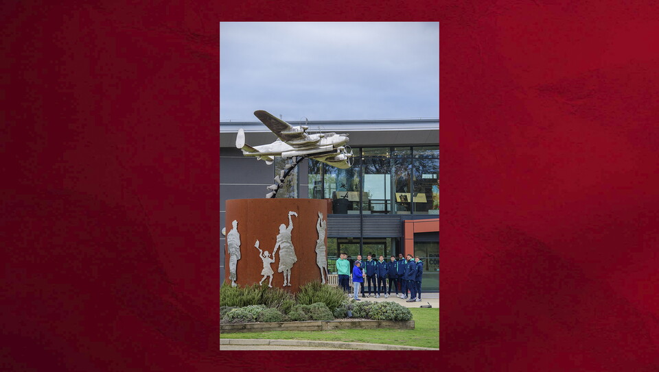 Imps players visit International Bomber Command