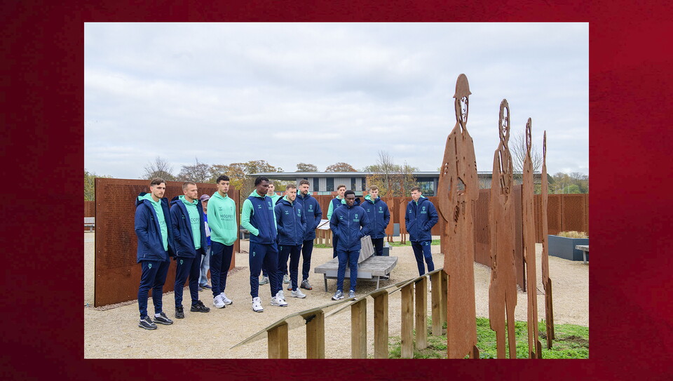 Imps players visit International Bomber Command
