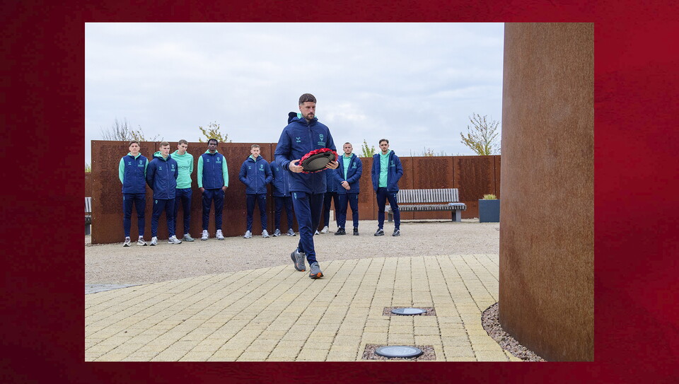 Imps players visit International Bomber Command