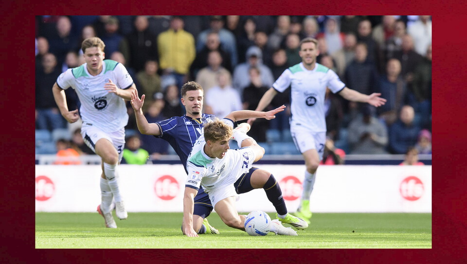 A match photo from City’s 2-2 away draw at Millwall