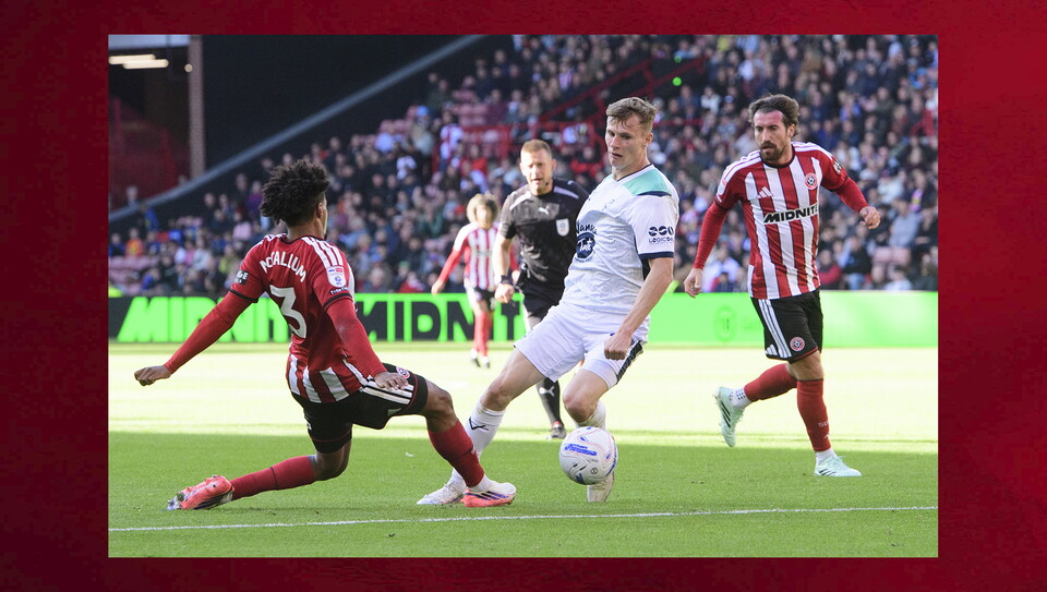 A match photo from City's game at Sheffield United