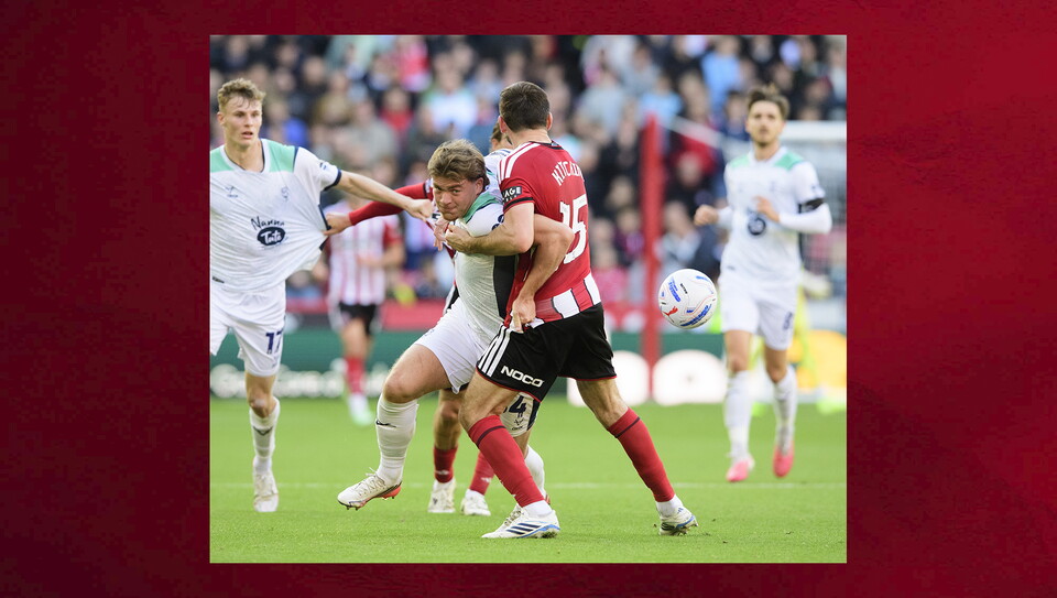 A match photo from City's game at Sheffield United