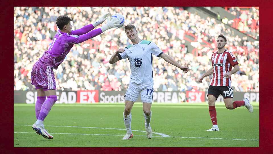 A match photo from City's game at Sheffield United