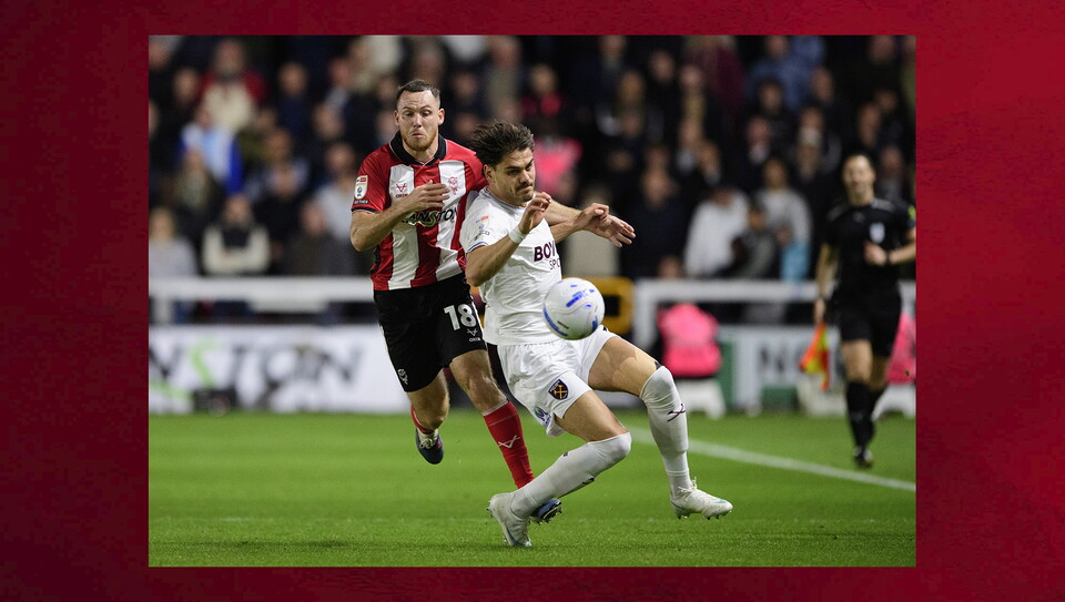A match photo from City's game against West Ham United