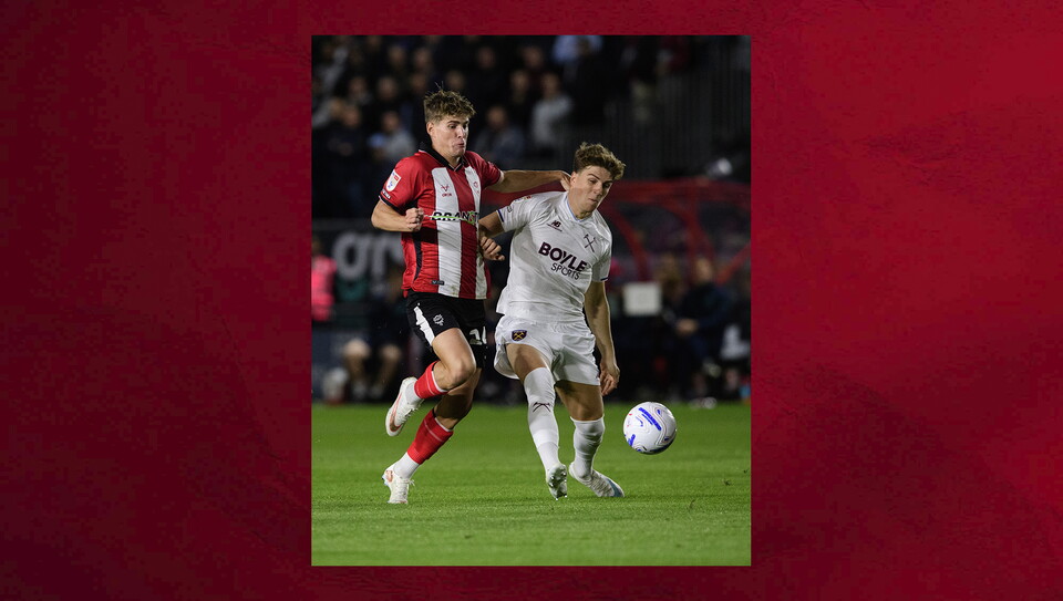 A match photo from City's game against West Ham United
