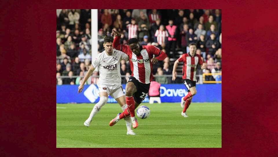 A match photo from City's game against West Ham United