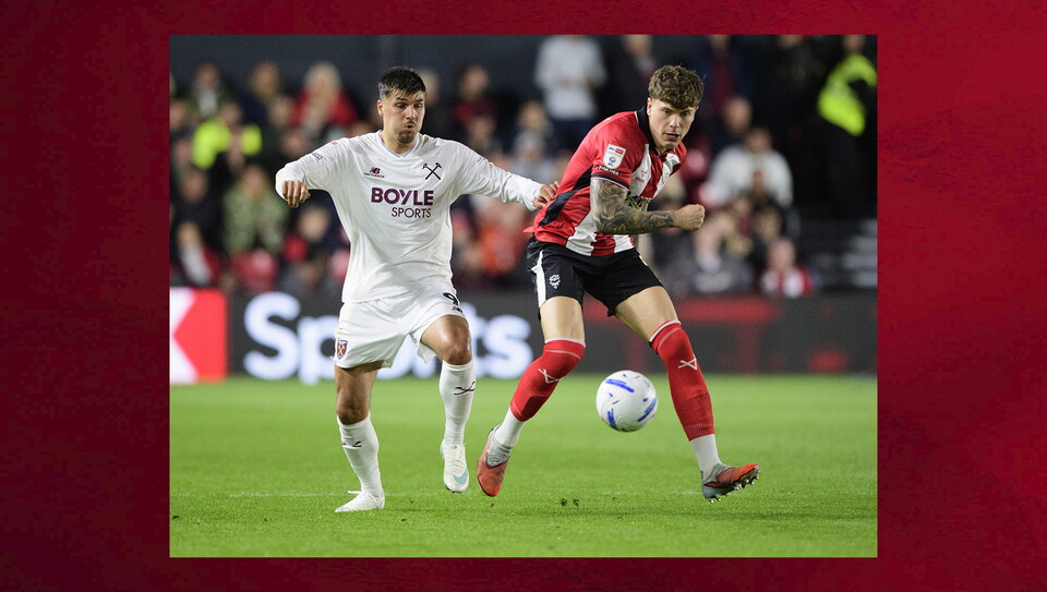 A match photo from City's game against West Ham United