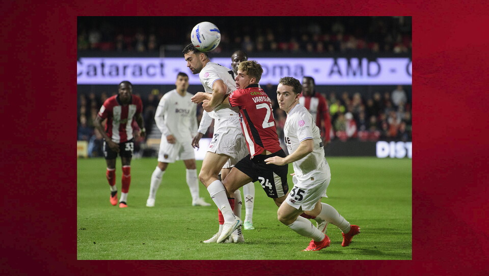 A match photo from City's game against West Ham United