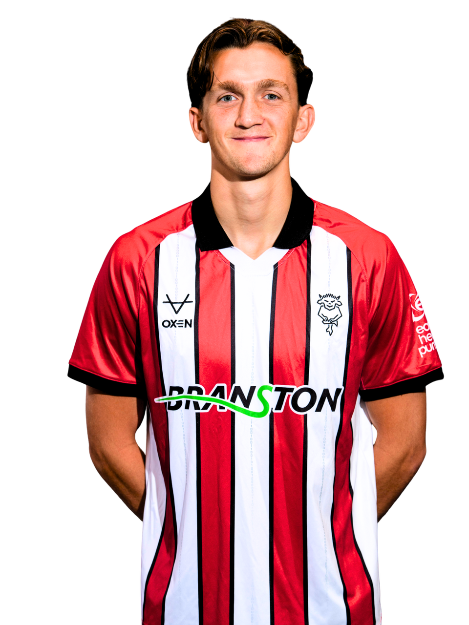 football player in lincoln city shirt
