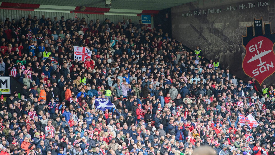 Lincoln City supporters.