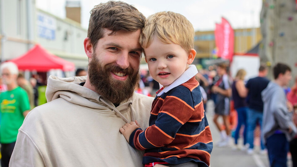 A young City supporter enjoying their first matchday at the LNER Stadium