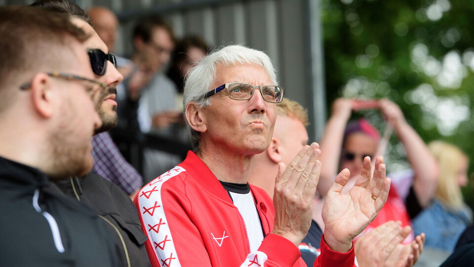 City supporters pictured at Harrogate.